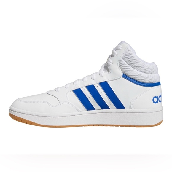 adidas Other - Adidas White and Blue Mid-Top Sneakers